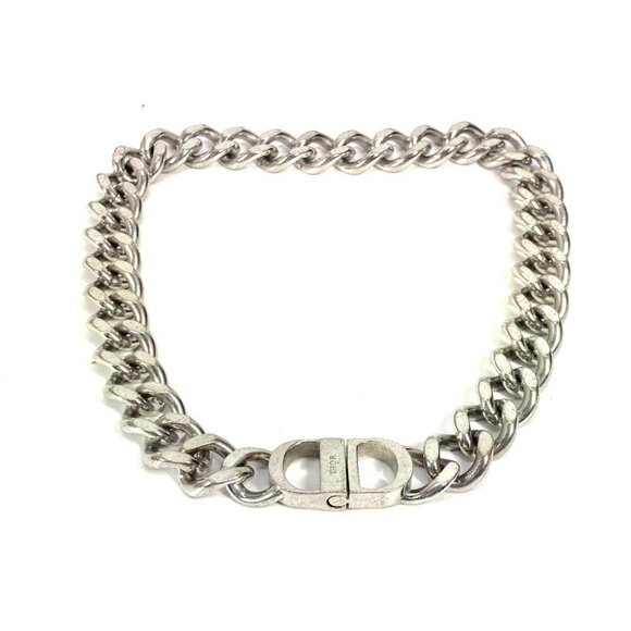Dior Chain Necklace Metal Silver - Picture 6 of 14